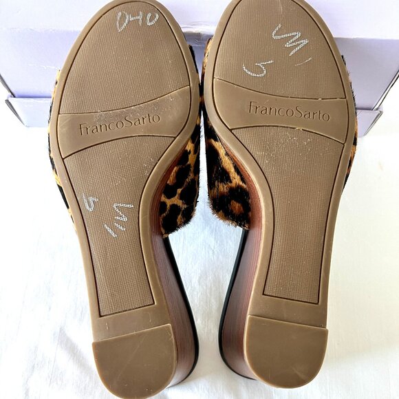 Franco Sarto Slip On Wedge Shoes, McKenna, Cheetah Print, Size 8.5, Like New! - Picture 10 of 12